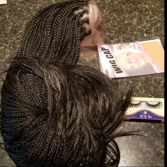 ?MaRci 24 ” BLACK Braided LaceFront WIG *NWT* main image 7